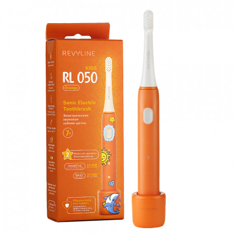 Электрическая звуковая зубная щётка Revyline RL 050 Kids, Orange