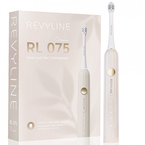 Электрическая звуковая зубная щётка Revyline RL 075 Cream