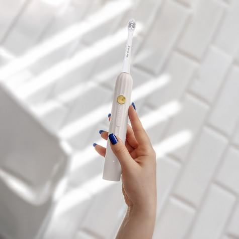 Электрическая звуковая зубная щётка Revyline RL 075 Cream