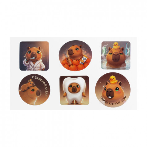 Электрическая звуковая зубная щётка Revyline RL 025 Baby Capybara, Brown